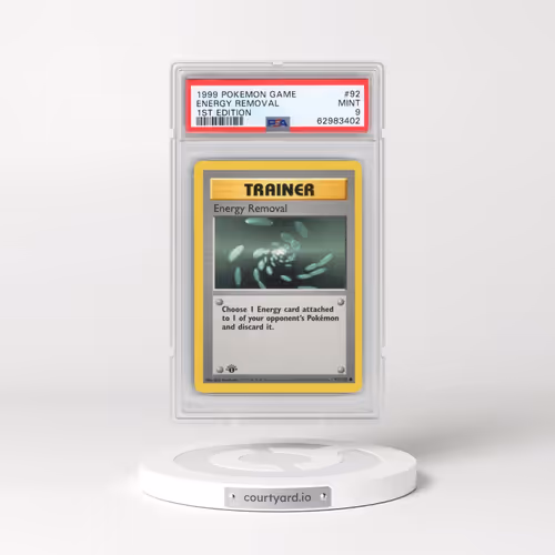 1999 Pokémon Game #92 Energy Removal - 1st Edition (PSA 9 MINT)