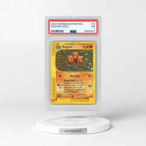 2002 Pokémon Expedition #10 Dugtrio - Holo (PSA 7 NM)