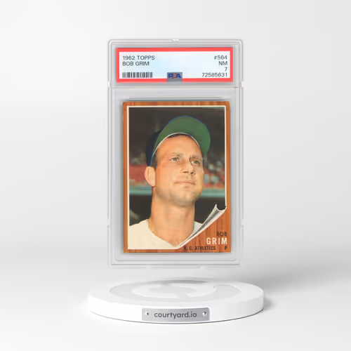 1962 Topps #564 Bob Grim (PSA 7 NM)