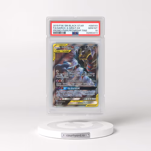 2019 Pokémon SM Black Star Promo #SM193 Garchomp & Giratina GX - Holo Full Art Power Partnership Tin