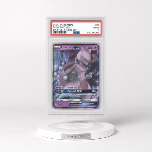 2020 Battle Academy #31 Mewtwo GX - Full Art Holo (PSA 9 MINT)
