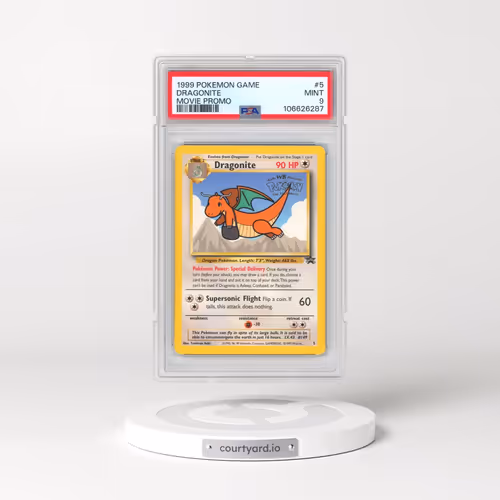 1999 Pokémon Game Movie #5 Dragonite - Movie Promo (PSA 9 MINT)