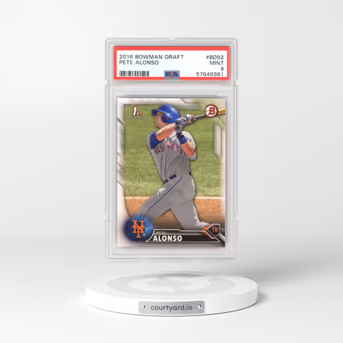 2016 Bowman Draft #BD92 Pete Alonso (PSA 9 MINT)