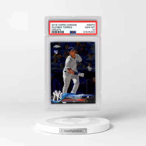 2018 Topps Chrome Update #HMT9 Gleyber Torres (PSA 10 GEM MINT)
