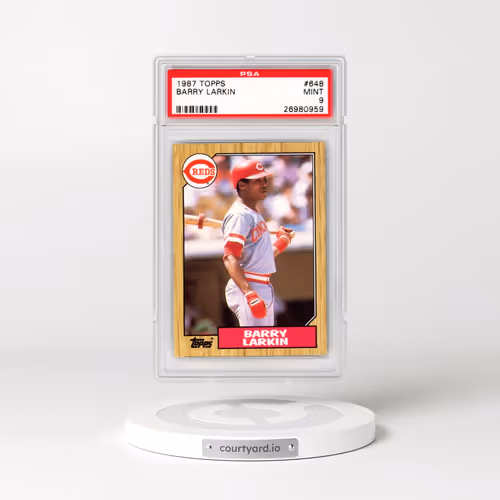 1987 Topps #648 Barry Larkin (PSA 9 MINT)