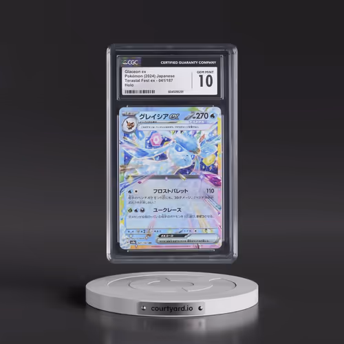 2024 Pokémon Sv8a-Terastal Fest EX #041 Glaceon EX - Holo (CGC 10 GEM MINT)