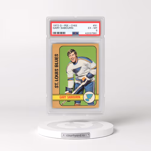 1972 O-Pee-Chee #91 Gary Sabourin (PSA 6 EX-MT)