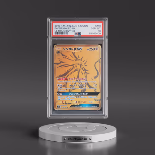 2018 Pokémon Sun & Moon Ultra Shiny GX #249 Solgaleo GX - Holo Full Art (PSA 10 GEM MINT)