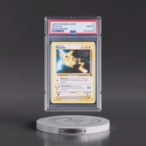 1999 Pokémon Game Movie #4 Pikachu - Movie Promo (PSA 8 NM-MT)