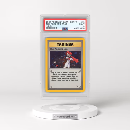 2000 Pokémon Gym Heroes #19 The Rocket's Trap - Holo (PSA 9 MINT)