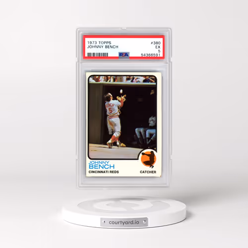 1973 Topps #380 Johnny Bench (PSA 5 EX)