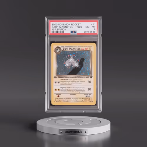 2000 Pokémon Rocket #11 Dark Magneton - 1st Edition Holo (PSA 8 NM-MT)