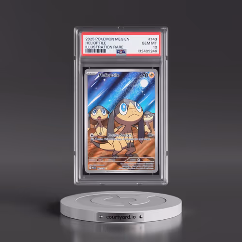 2025 Pokémon Meg EN-Mega Evolution #143 Helioptile - Illustration Rare (PSA 10 GEM MINT)