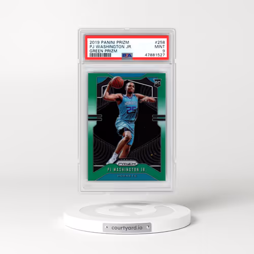 2019 Panini Prizm #258 PJ Washington Jr. Green Prizm