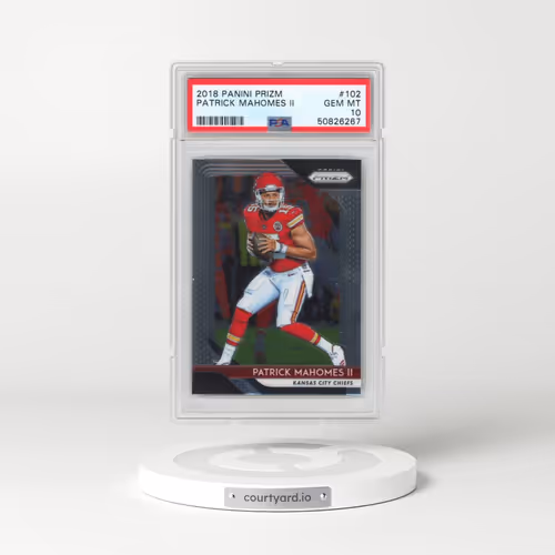 2018 Panini Prizm #102 Patrick Mahomes II (PSA 10 GEM MINT)