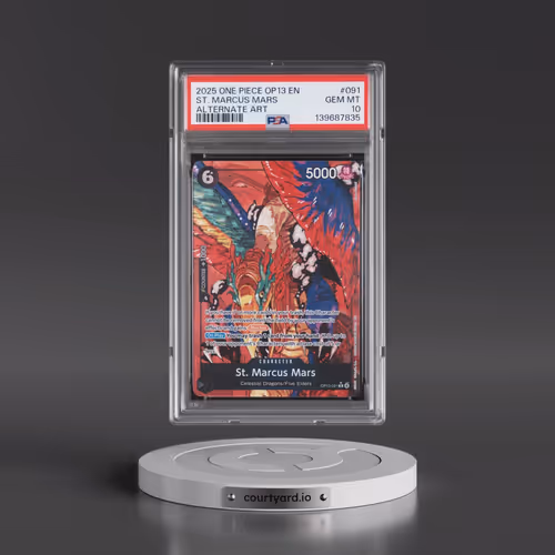 2025 One Piece OP13-Carrying on His Will #091 St. Marcus Mars - Alternate Art (PSA 10 GEM MINT)