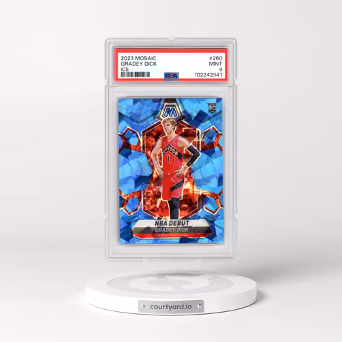2023 Panini Mosaic #260 Gradey Dick - Ice (PSA 9 MINT)