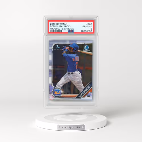 2019 Bowman Prospects Chrome #107 Ronny Mauricio (PSA 10 GEM MINT)