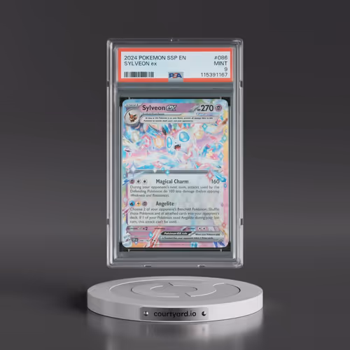 2024 Pokémon Ssp EN-Surging Sparks #086 Sylveon EX - Holo (PSA 9 MINT)