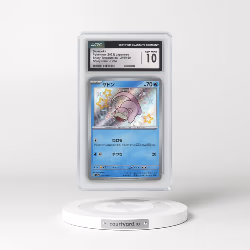 2023 Shiny Treasure ex #219/190 Slowpoke - Shiny Rare Holo (CGC 10 GEM MINT)