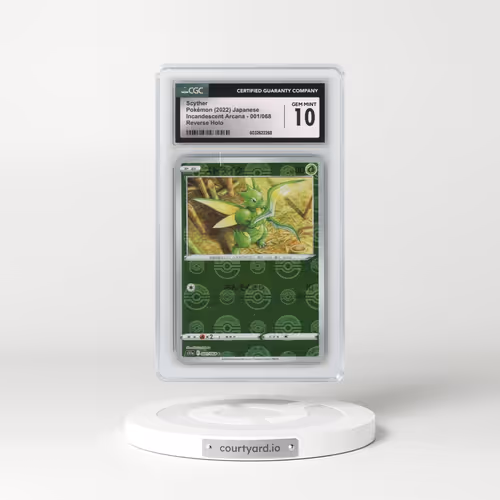 2022 Incandescent Arcana #001/068 Scyther - Reverse Holo Poke Ball (CGC 10 GEM MINT)