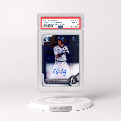 2022 Bowman Chrome Prospect Autographs #CPAOC Oswaldo Cabrera (PSA 10 GEM MINT)