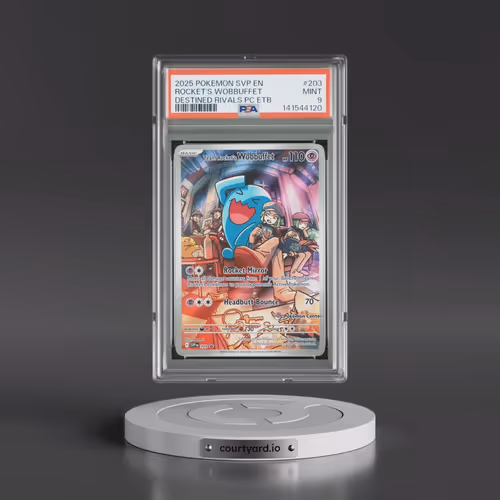 2025 Pokémon Svp EN-SV Black Star Promo #203 Team Rocket's Wobbuffet - Destined Rivals Pokemon Cente