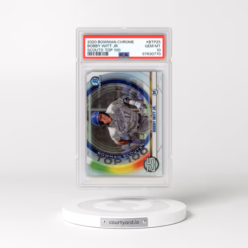 2020 Bowman Chrome Scouts' Top 100 #BTP25 Bobby Witt Jr. (PSA 10 GEM MINT)