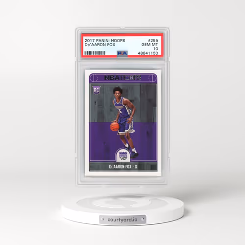 2017 Panini Hoops #255 DE'Aaron Fox (PSA 10 GEM MINT)