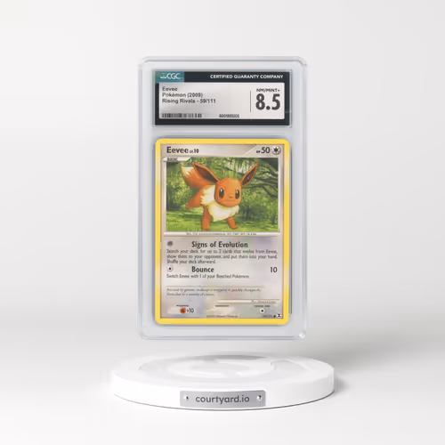 2009 Rising Rivals #59/111 Eevee (CGC 8.5 NM-MT+)