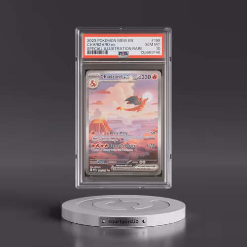 2023 Pokémon Mew EN-151 #199 Charizard EX - Holo Special Illustration Rare (PSA 10 GEM MINT)