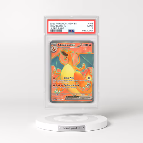 2023 Pokémon Mew EN-151 #183 Charizard EX - Holo Ultra Rare (PSA 9 MINT)