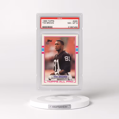 1989 Topps #265 Tim Brown (PSA 8 NM-MT)