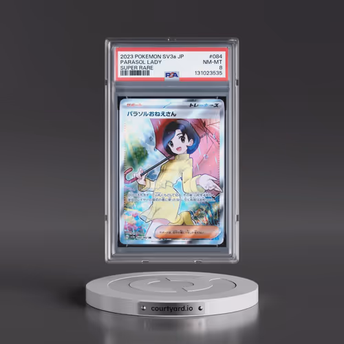 2023 Pokémon Sv3a-Raging Surf #084 Parasol Lady - Super Rare (PSA 8 NM-MT)
