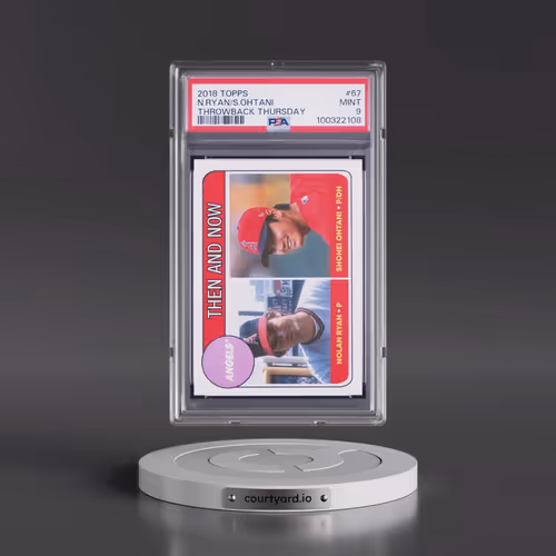 2018 Topps Throwback Thursday #67 Nolan Ryan/Shohei Ohtani (PSA 9 MINT)