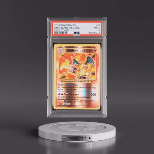 2016 Pokémon XY Evolutions #11 Charizard - Reverse Foil (PSA 9 MINT)