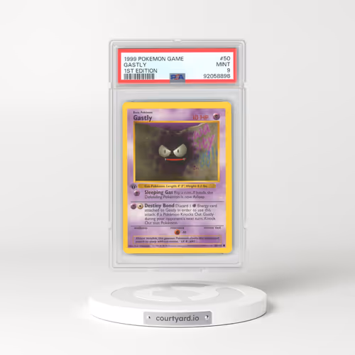 1999 Base Set #50 Gastly - 1st Edition 1st Edition (PSA 9 MINT)