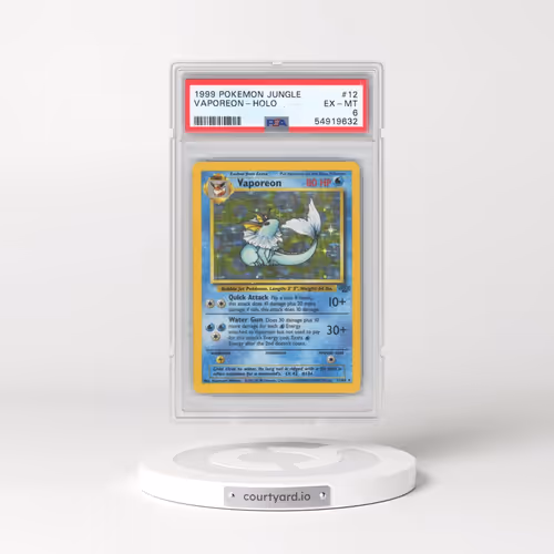 1999 Pokémon Jungle #12 Vaporeon - Holo (PSA 6 EX-MT)