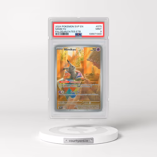 2024 Pokémon Svp EN-SV Black Star Promo #075 Mimikyu - Paldean Fates Elite Trainer Box (PSA 9 MINT)