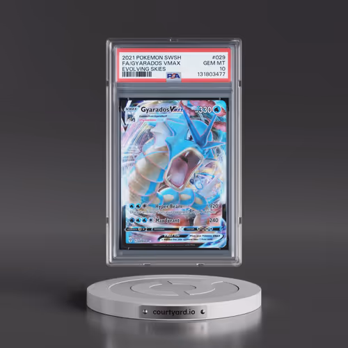2021 Pokémon Sword & Shield Evolving Skies #029 Gyarados Vmax - Full Art (PSA 10 GEM MINT)