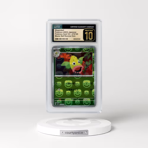 2023 Pokémon Card 151 #070/165 Weepinbell - Reverse Holo Master Ball (CGC 10 PRISTINE)