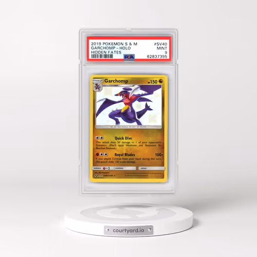 2019 Pokémon Sun & Moon Hidden Fates #SV40 Garchomp - Holo (PSA 9 MINT)
