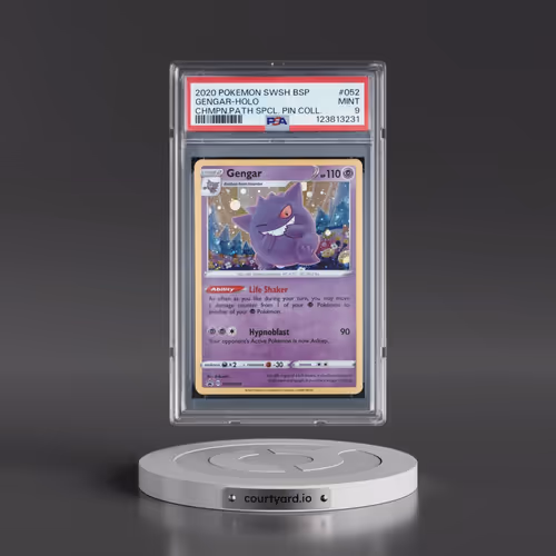 2020 Pokémon Swsh Black Star Promo #052 Gengar - Holo Champion's Path Special Pin Collection (PSA 9