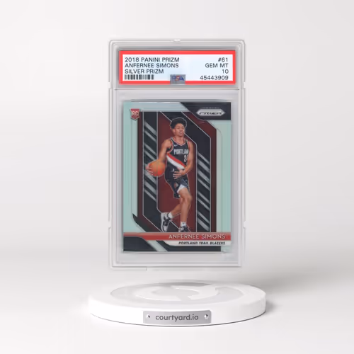 2018 Panini Prizm #61 Anfernee Simons - Silver Prizm (PSA 10 GEM MINT)