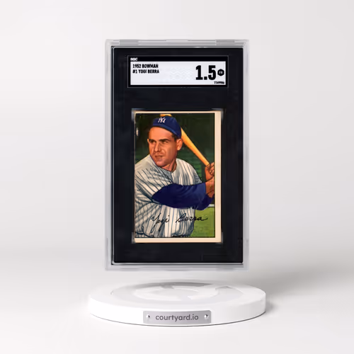 1952 Bowman #1 Yogi Berra (SGC 1.5 FR)