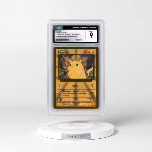 2021 Celebrations - Classic Collection #58/102 Pikachu - Gold Metal - Celebrations Ultra-Premium Collection (CGC 9 MINT)