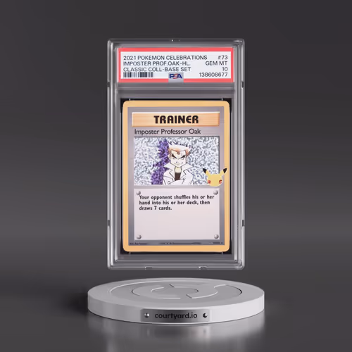 2021 Pokémon Celebrations Classic Collection #73 Imposter Professor Oak - Holo (PSA 10 GEM MINT)