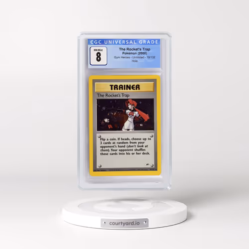 2000 Gym Heroes #19/132 The Rocket's Trap - Holo (CGC 8 NM-MT)
