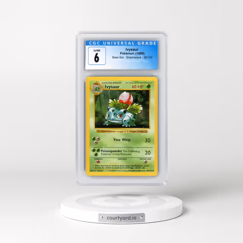 1999 Base Set #30/102 Ivysaur - Shadowless Shadowless (CGC 6 EX-NM)