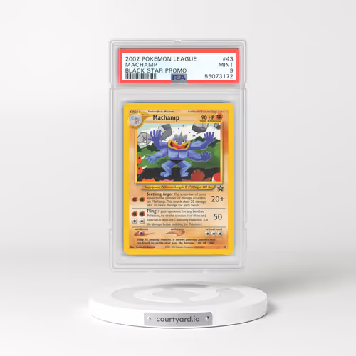 2002 Black Star Promo #43 Machamp (PSA 9 MINT)